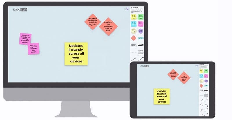 IdeaFlip herramientas para trabajar en grupo