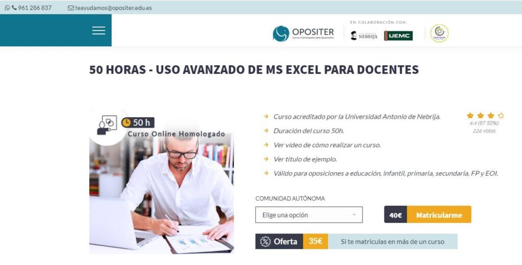 Uso avanzado de MS Excel para docentes 