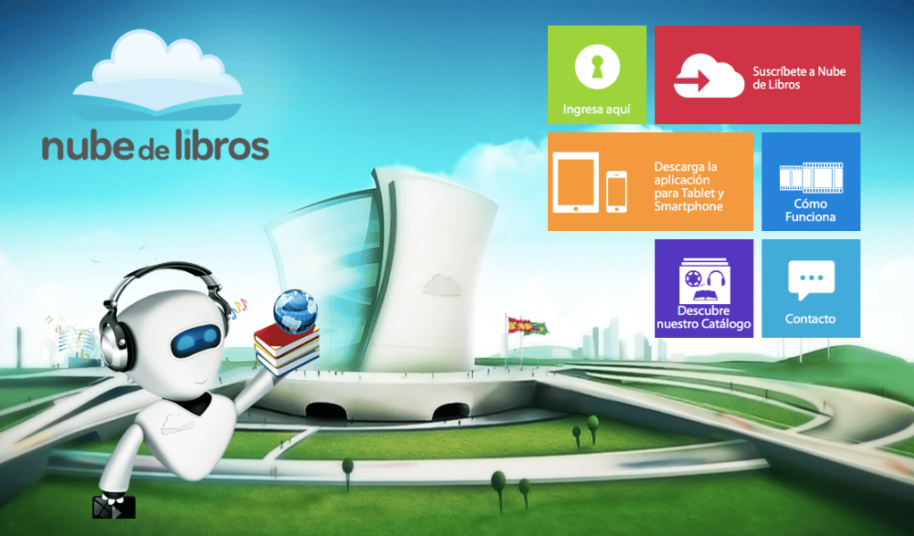 Nube de libros lectura por suscripción