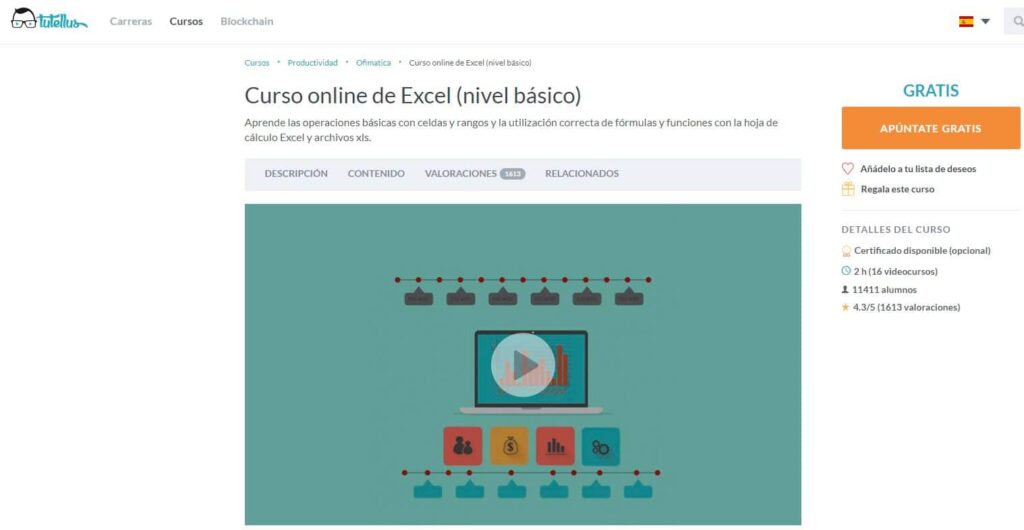 Curso online de excel nivel básico