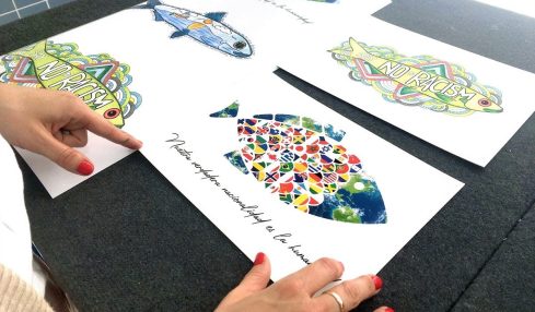 arte y diseño gráfico proyecto fishes