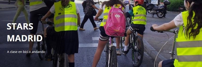 stars madrid - a clase en bici o andando