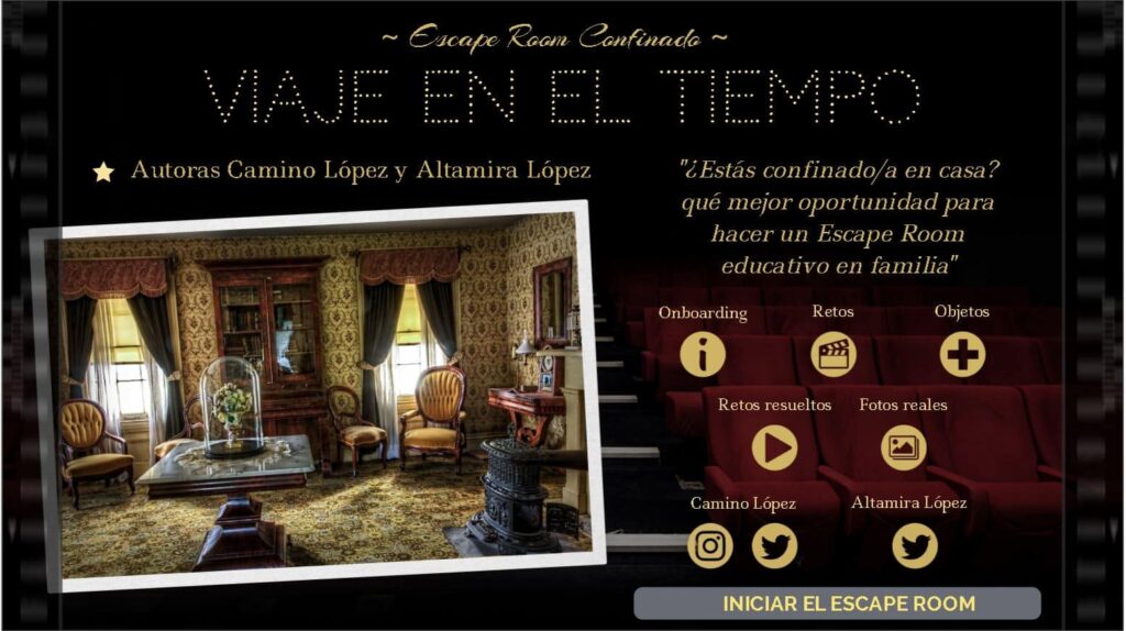 Pagina Inicio Del Escape Room - Camino Lopez Y Altamira Lopez. Genially