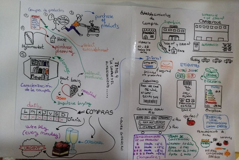 Mapa visual de un alumno