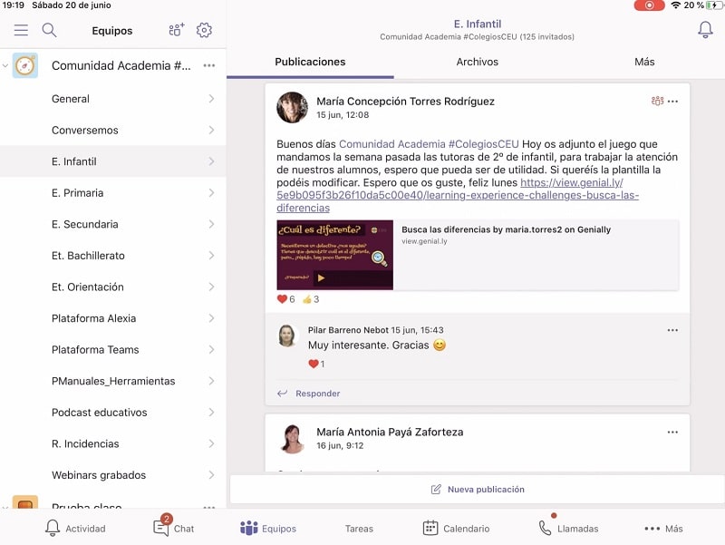 Espacio Virtual Microsoft Teams