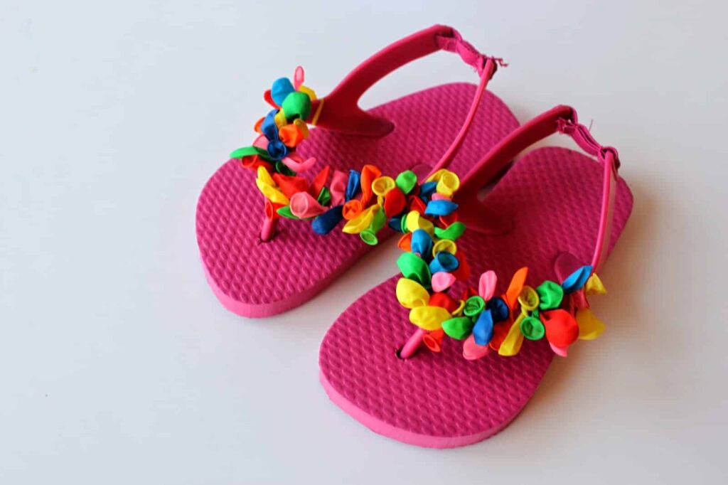 Chanclas Con Globos 