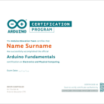 Certificación Arduino Education