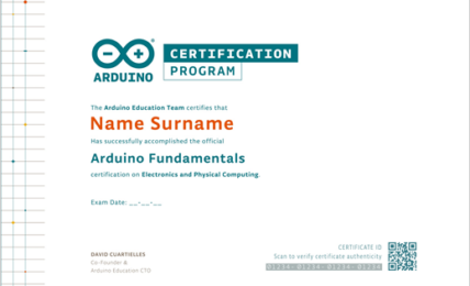 Certificación Arduino Education