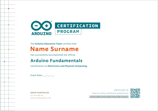 Certificación Arduino Education