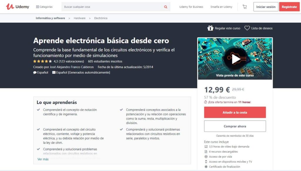 Aprende electrónica básica desde cero