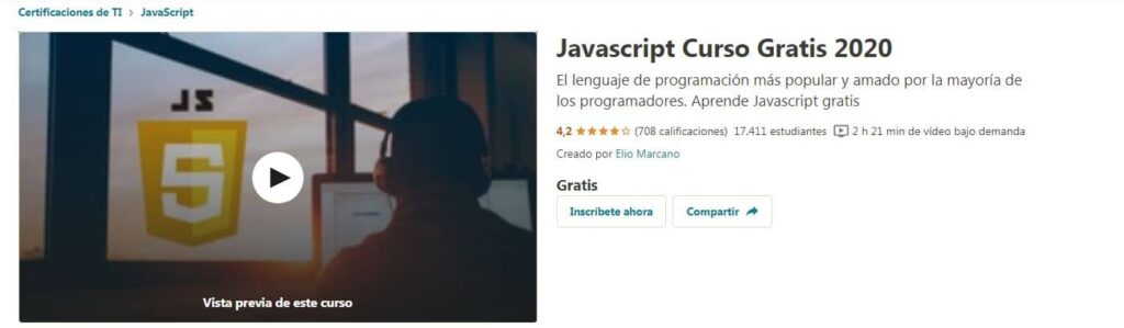 Javascript Curso Gratis 2020