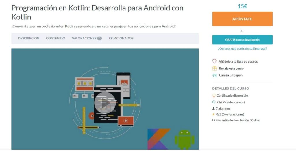 Programación en Kotlin: Cursos para aprender a programar