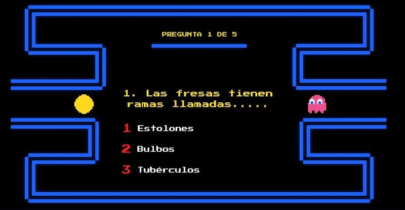 Prueba PACMAN del escape room colegio Meteorito