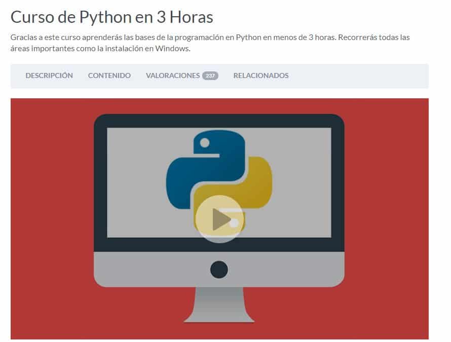 Curso de Python en 3 horas