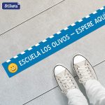 Stikets: vinilos para el suelo y mascarillas para la vuelta al cole segura