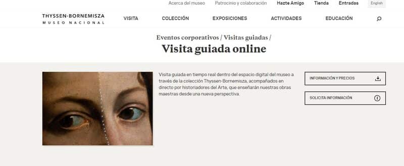 visita guiada online Museo Thyssen-Bornemisza Microsoft Teams