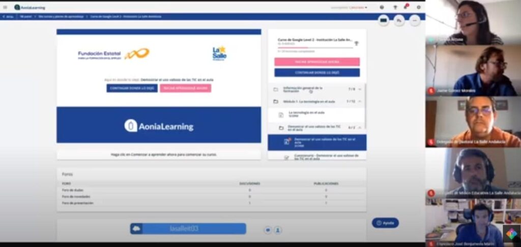 Competencas digitales docentes: Aonia Educación y La Salle Andalucía