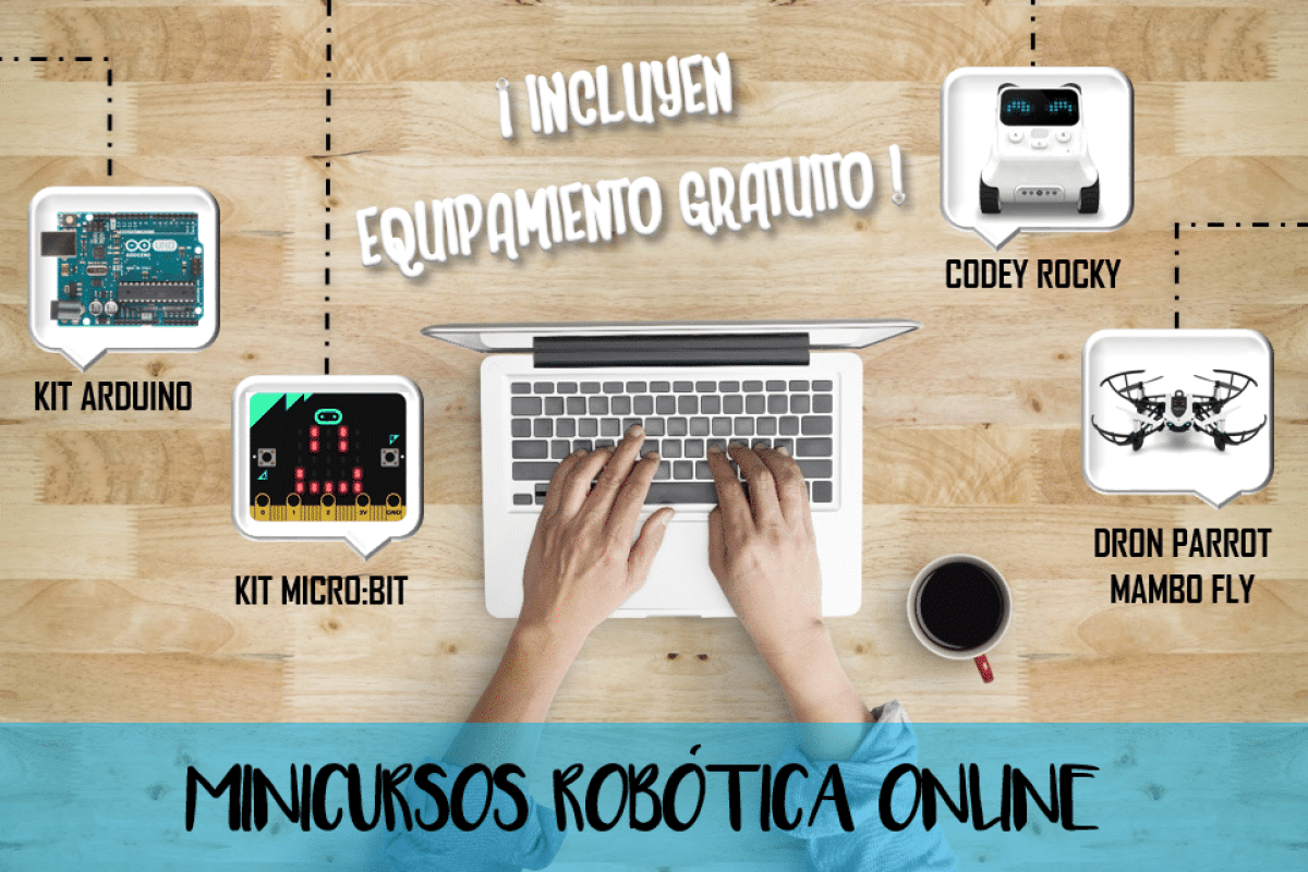 Minicursos prácticos online de robótica educativa para docentes Minicursos robótica