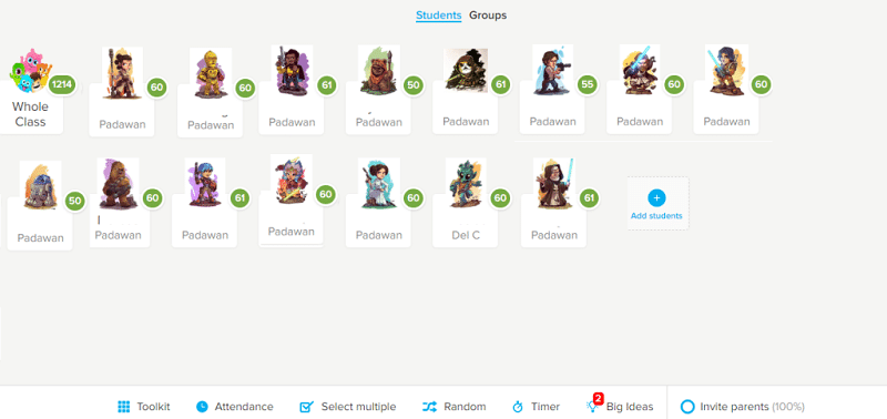 ClassDojo de la Academia Jedi