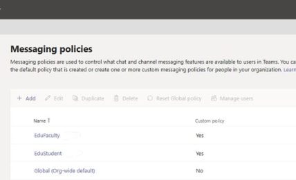 directivas Microsoft Teams