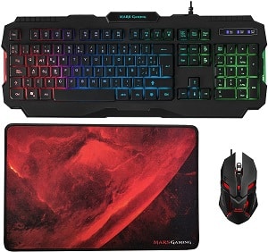 Mars Gaming Pack Teclado Alfombrilla Y Ratón Ergonómico Black Friday Gamers