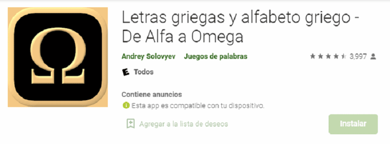 Letras Griegas Y Alfabeto