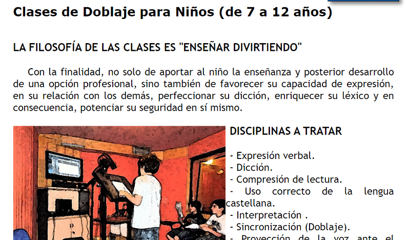 Curso doblaje