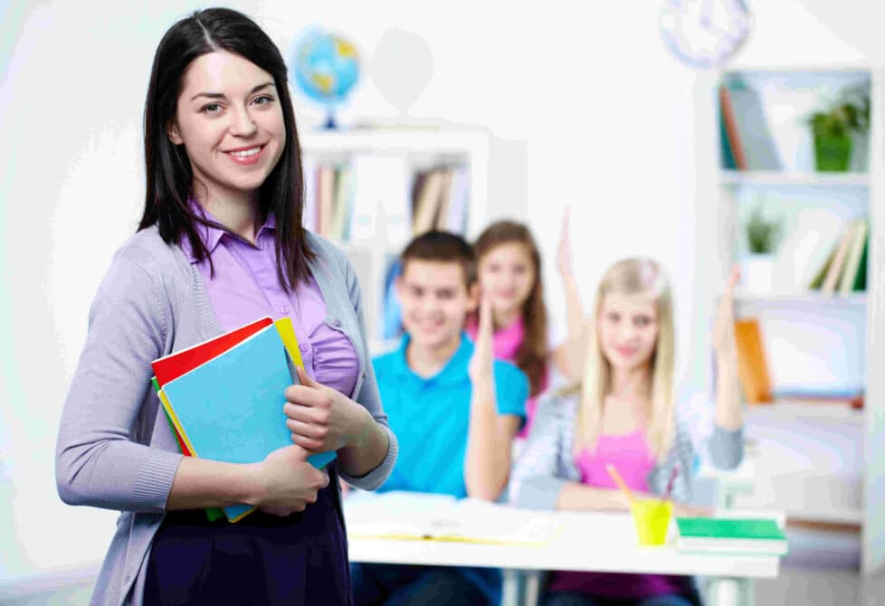 profesora en clase