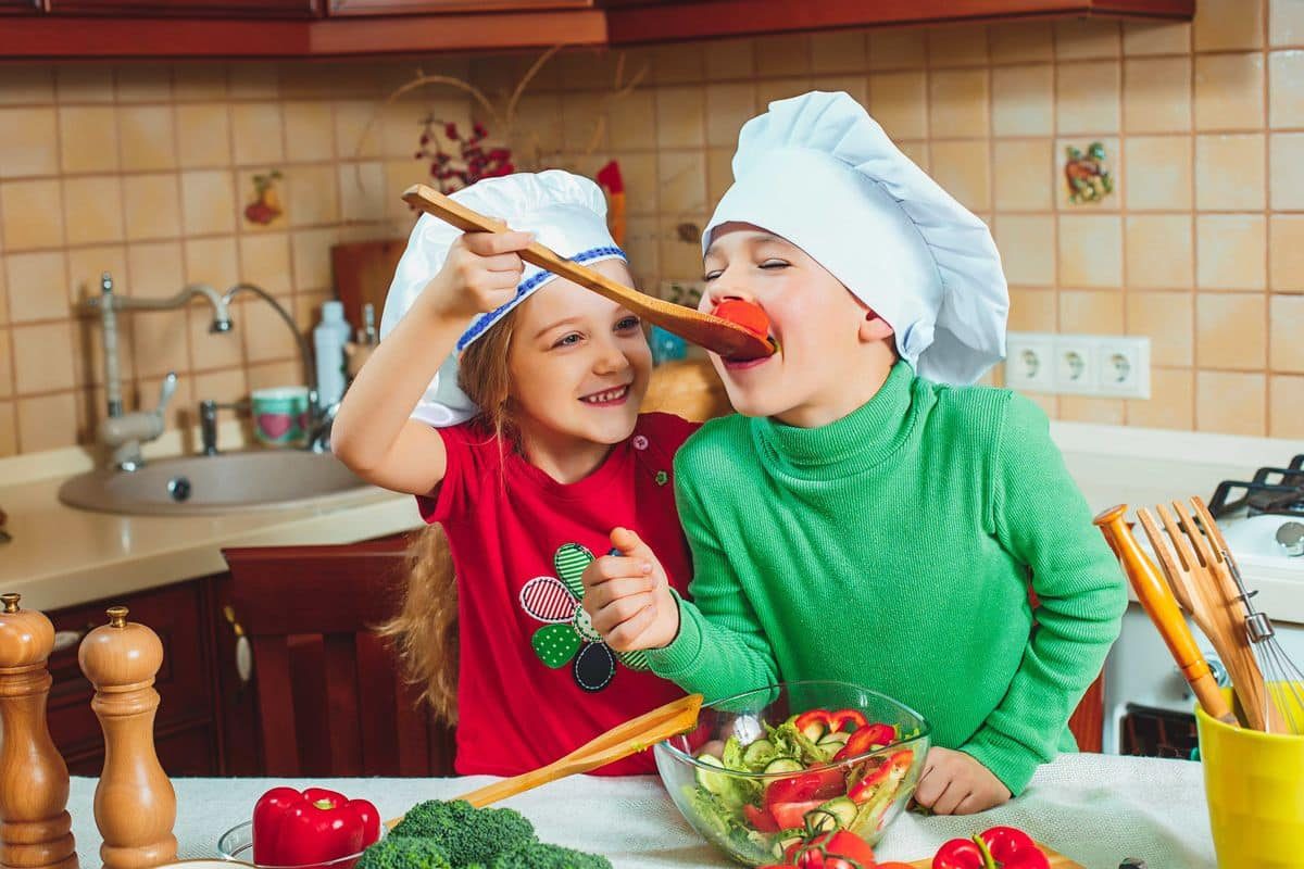 recetas invernales niños cocinando
