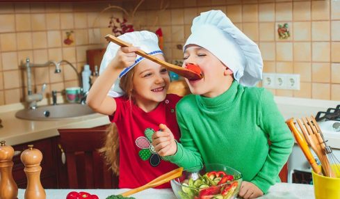 Recetas Invernales Niños Cocinando