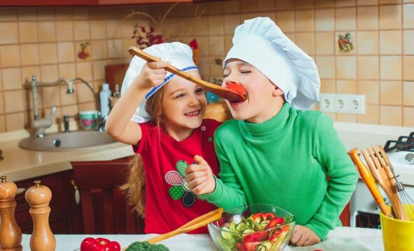 Recetas Invernales Niños Cocinando