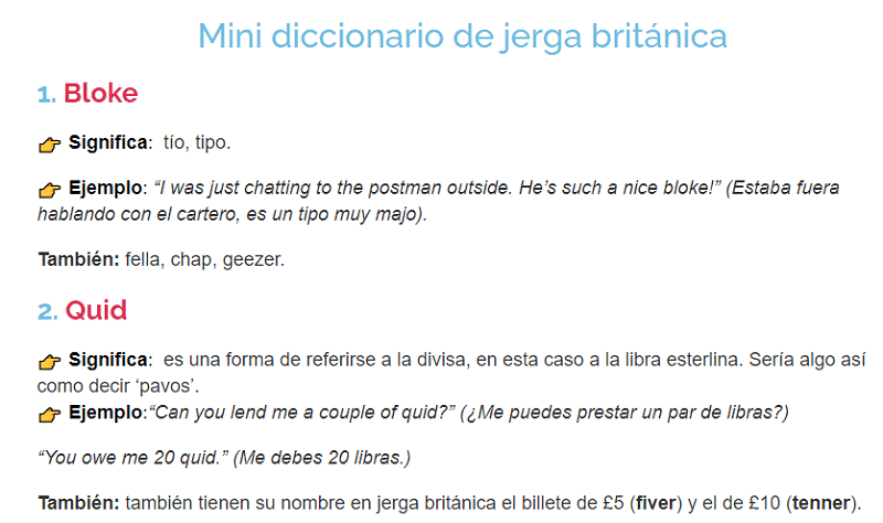 Minidiccionario de inglés