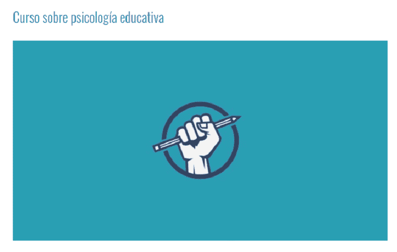 Curso sobre psicología educativa 