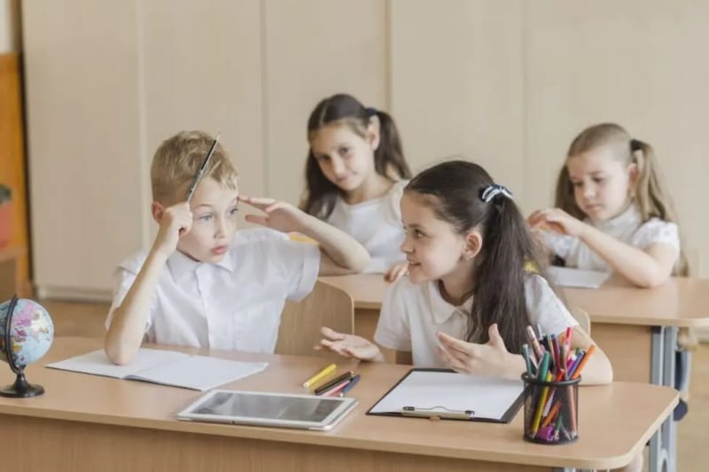 Niños en el aula