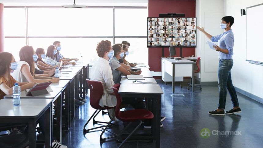 Solución integrada de Charmex que potencia la enseñanza remota y semipresencial