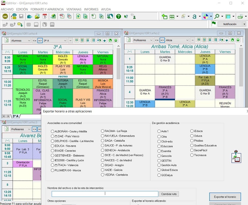 Peñalara Horarios Académicos Optimizados