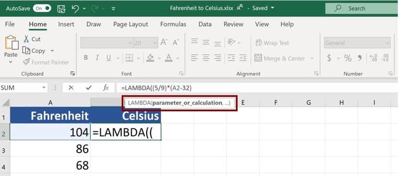 LAMBDA funciones en Microsoft Excel
