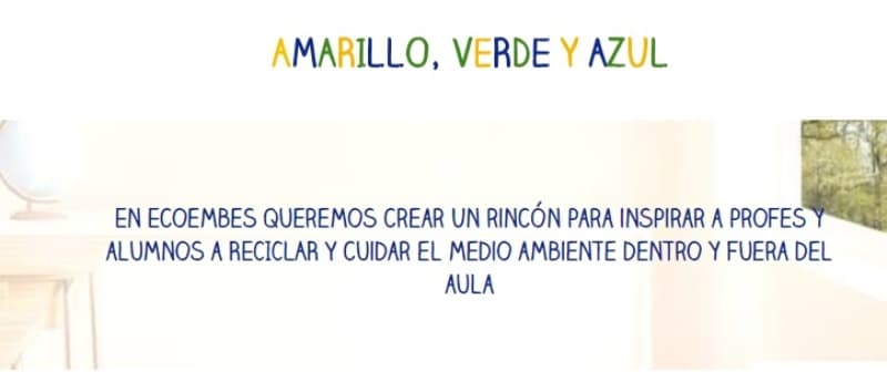 Amarillo, verde y azul