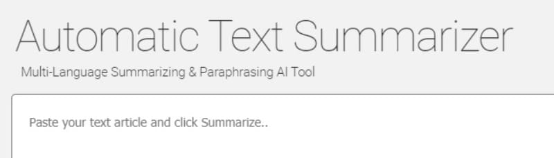 Text Summarizer