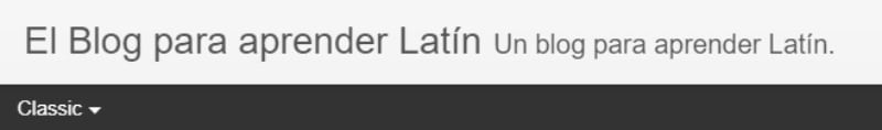 El blog de latín