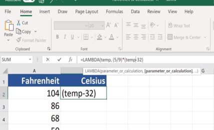 LAMBDA Excel
