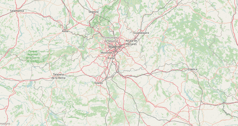 mapa España interés geográfico