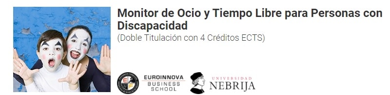 Cursos personas discapacitadas Cursos de monitor de ocio 