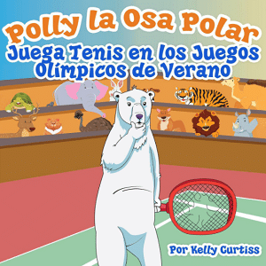 Polly la osa polar, juega al tenis en los Juegos Olímpicos de verano