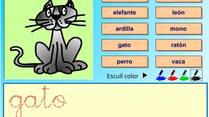 escribimos palabras juego