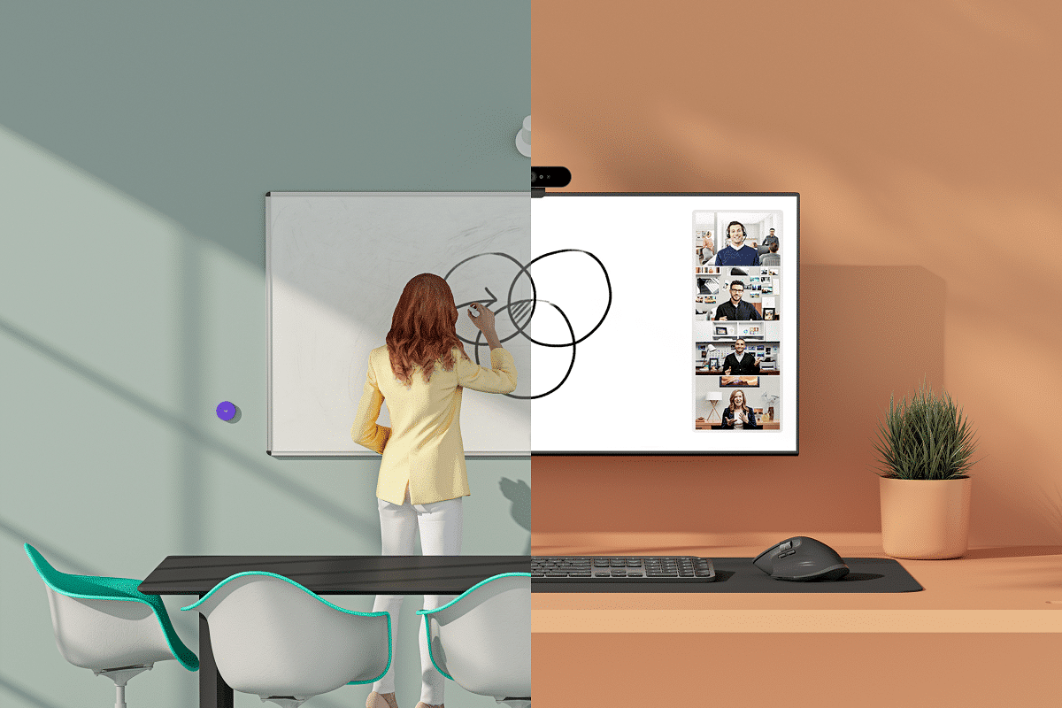 Scribe, una cámara de salas de videoconferencias ideal para pizarras de aulas híbridas Sribe