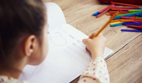 caligrafía para niños
