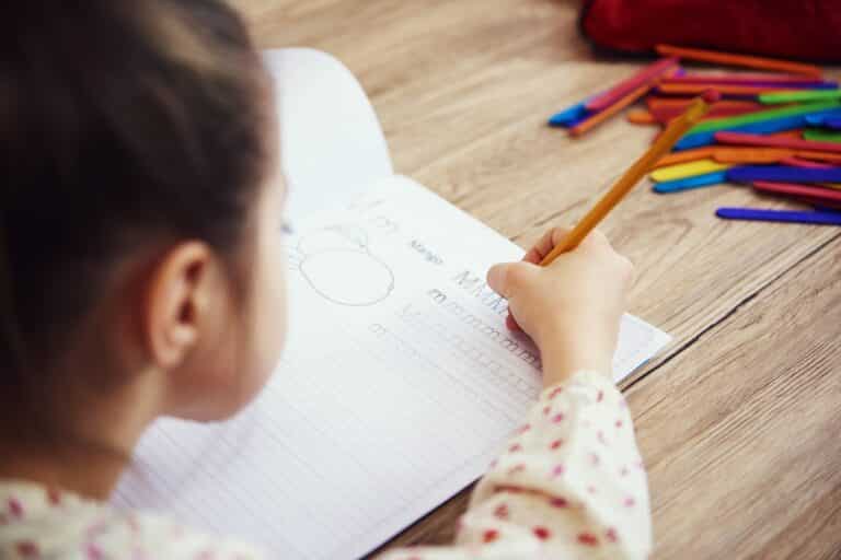 caligrafía para niños