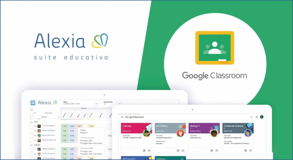 La plataforma educativa Alexia y Google Classroom se integran