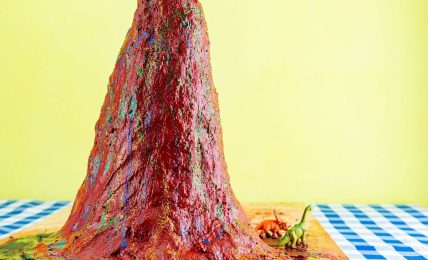 cómo hacer un volcán casero